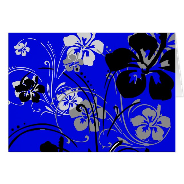 Carte Tropical Serenade (bleue) (Devant Horizontal)