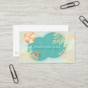 Carte tropicale d'entreprise de services de