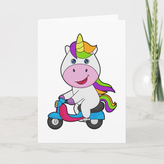 Carte Trottinette Licorne (Devant)