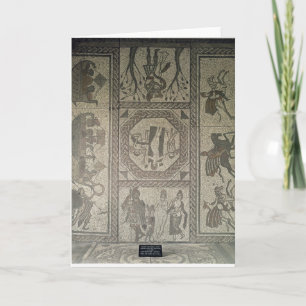 Carte Trottoir de mosaïque de la villa romaine au bas