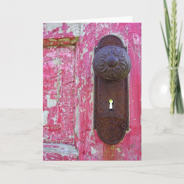 Carte Trou de la serrure rouge de porte (Devant)