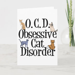 Carte Trouble de chat obsessionnel