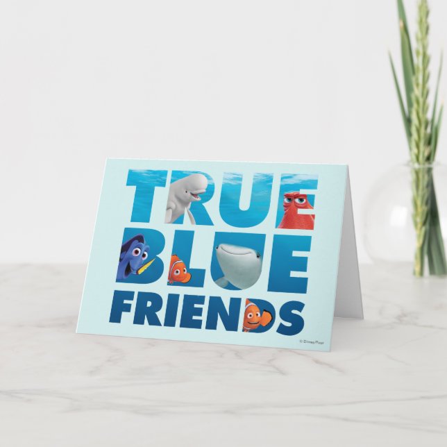 Carte Trouver Dory| Amis bleus véritables (Devant)