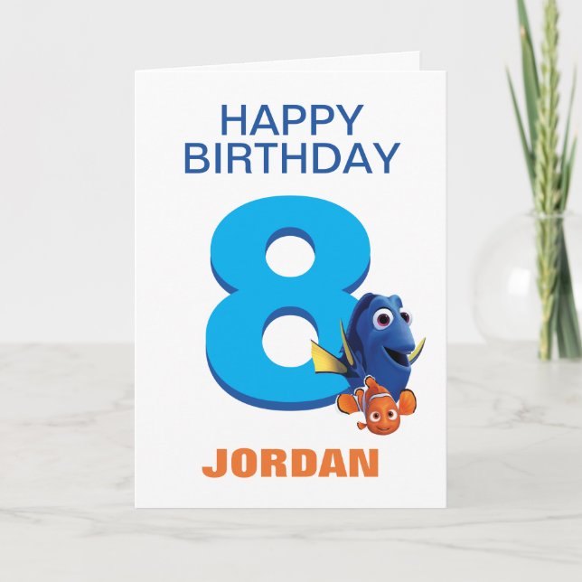 Carte Trouver Dory et Nemo Anniversaire (Devant)