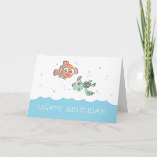 Carte Trouver Dory   Nemo & Squirt Anniversaire