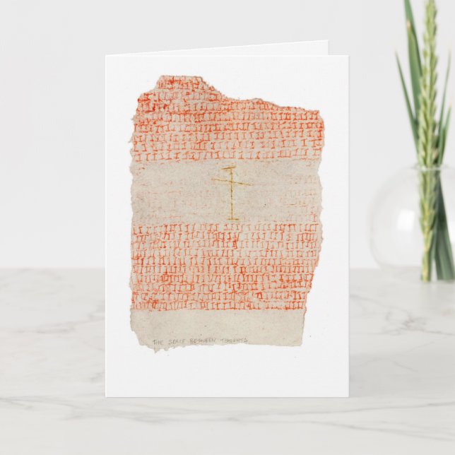 Carte Trouver l'espace entre les pensées. (Devant)