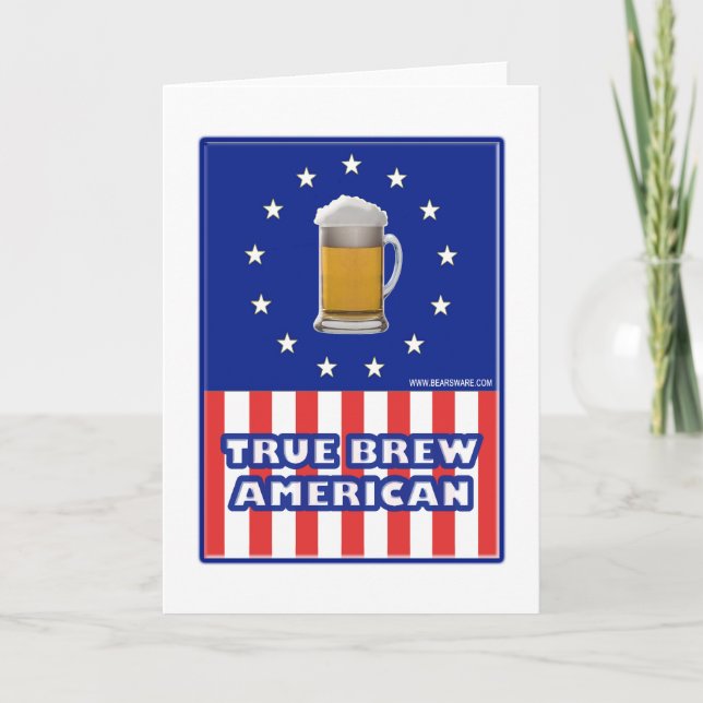 Carte True Brew American (Devant)