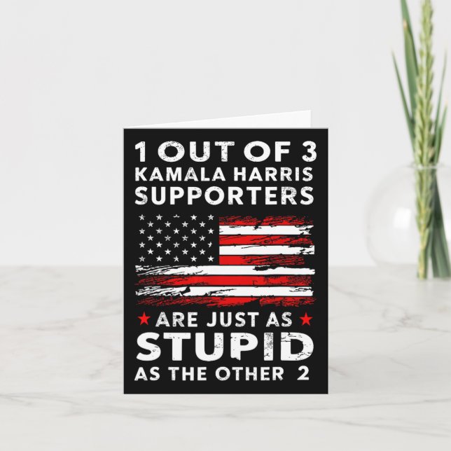 Carte Trump 1 Sur 3 Supporters De Kamala Harris Fe (Devant)