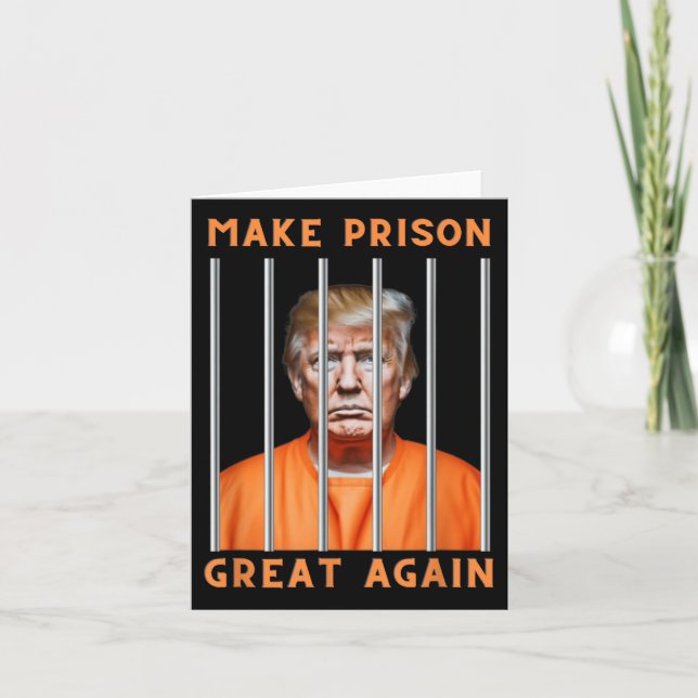 Carte Trump 2024 En Prison (Devant)
