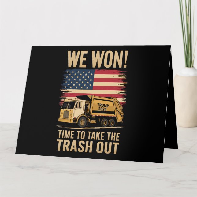 Carte Trump 2024 Nous avons gagné la victoire Victoire I (Devant)