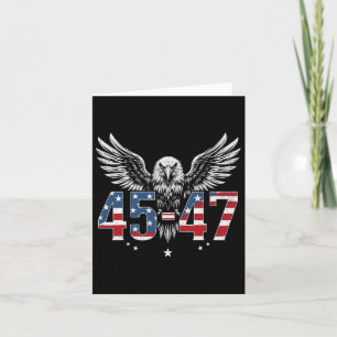 Carte Trump 2024 Président 45 Et 47 États-Unis Drapeau T