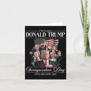 Carte Trump 2025 47e Président des États-Unis Inaugurati