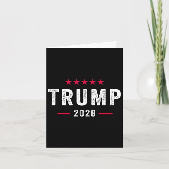 Carte Trump 2028 Shirt Vote Donald Trump 28 (Devant)