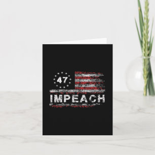 Carte Trump 47 Trump 47e président américain Drapeau