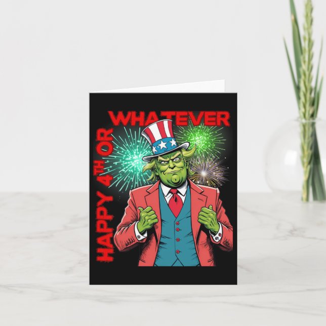 Carte Trump 4 juillet drôle (Devant)