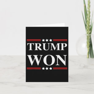Carte Trump a gagné l'élection 2020 