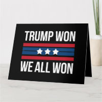 Trump a Gagné Nous Avons Tous Gagné 2024 Drapeau U