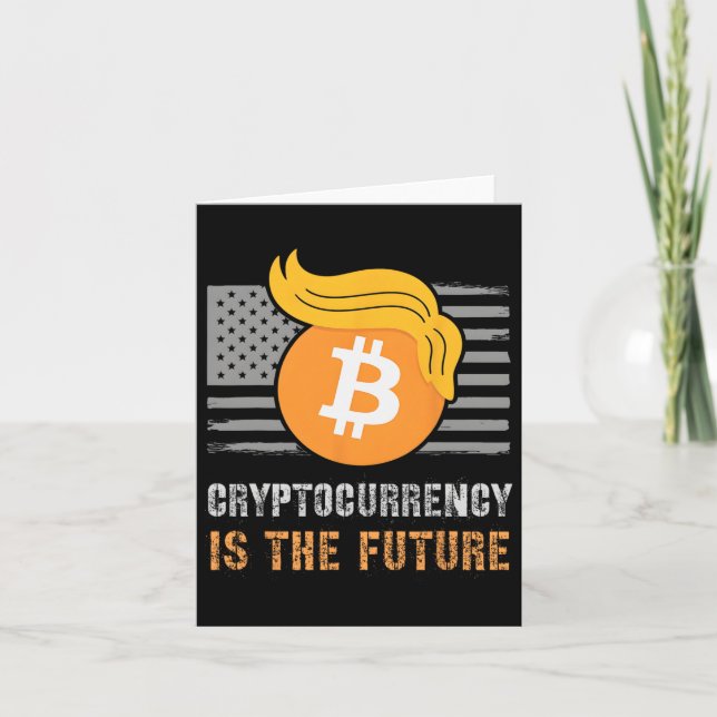 Carte Trump America Crypto Sarcastique est la plaisanter (Devant)