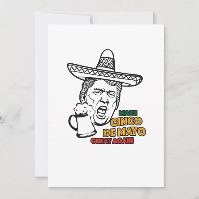 Carte Trump amusant à faire de Cinco de Mayo une grande  (Devant)