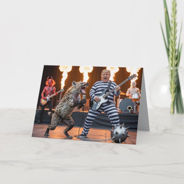 Carte Trump Band From Hell Greeting Card (Devant)