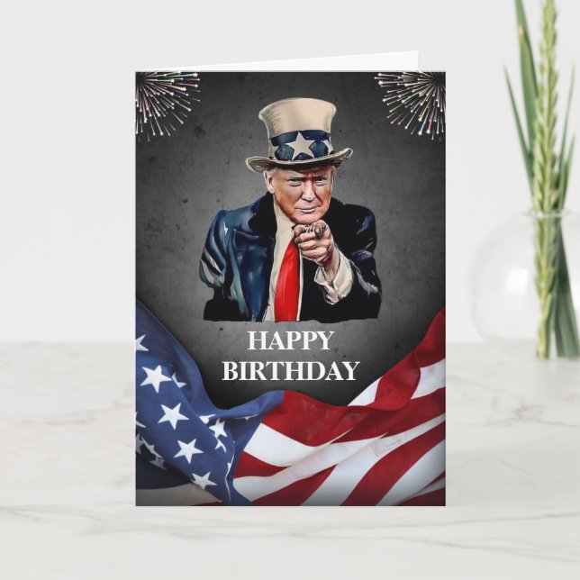 Carte Trump Birday Cad (Devant)