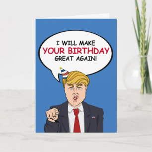 Carte Trump Birthday Card