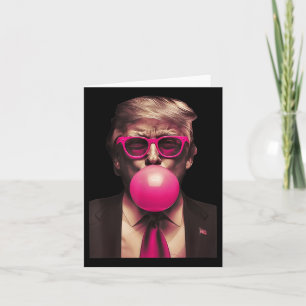 Carte Trump Bubble Gum drôle