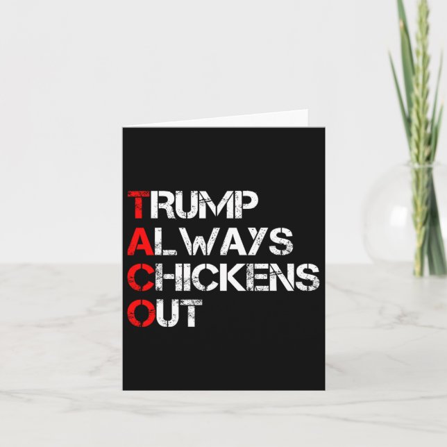 Carte Trump chétine toujours les poulets de Taco Trade M (Devant)