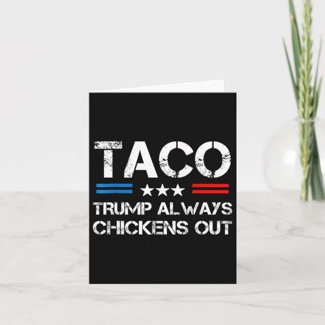 Carte Trump chétine toujours les poulets de Taco Trade M (Devant)