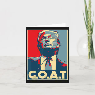 Carte Trump chèvre doigt d'honneur élection 2024 républi