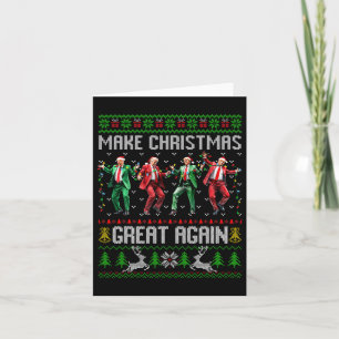 Carte Trump Dance Le Père Noël Rendre Noël magnifique