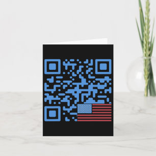 Carte Trump Dance Qr Code Vintage Usa Drapeau Trump -ele