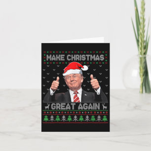 Carte Trump drôle Rendre Noël super à nouveau moche sueu