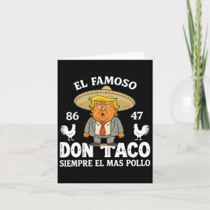 Carte Trump drôle toujours poules dehors mème Let's Go T