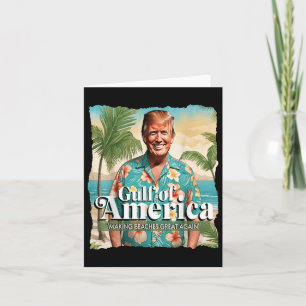 Carte Trump Graphisme Funny Golfe Des États-Unis Trump M