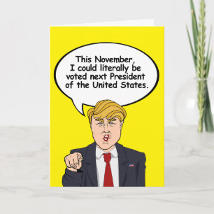 Carte Trump Halloween Card - Il y a des choses effrayant