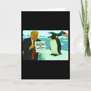Carte Trump impose un droit de douane sur le pingouin Ir