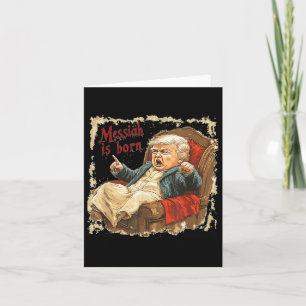 Carte Trump Jésus-Christ Noël laid