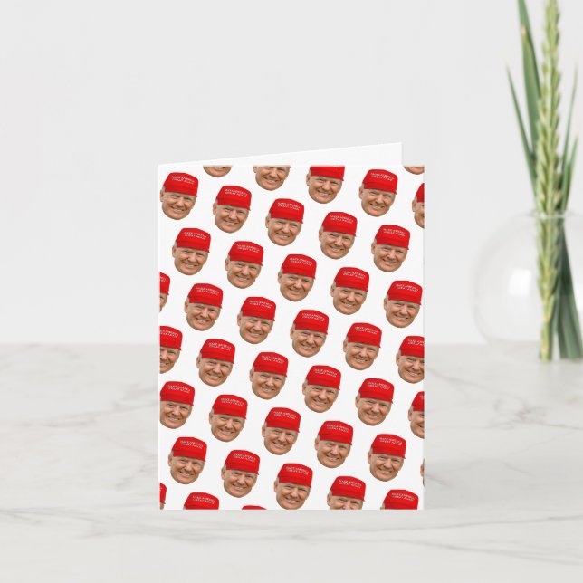 Carte TRUMP MAGA Noël (Devant)