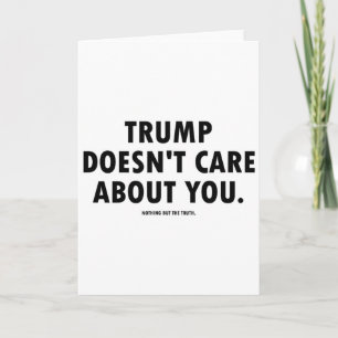 Carte Trump ne se soucie pas de vous