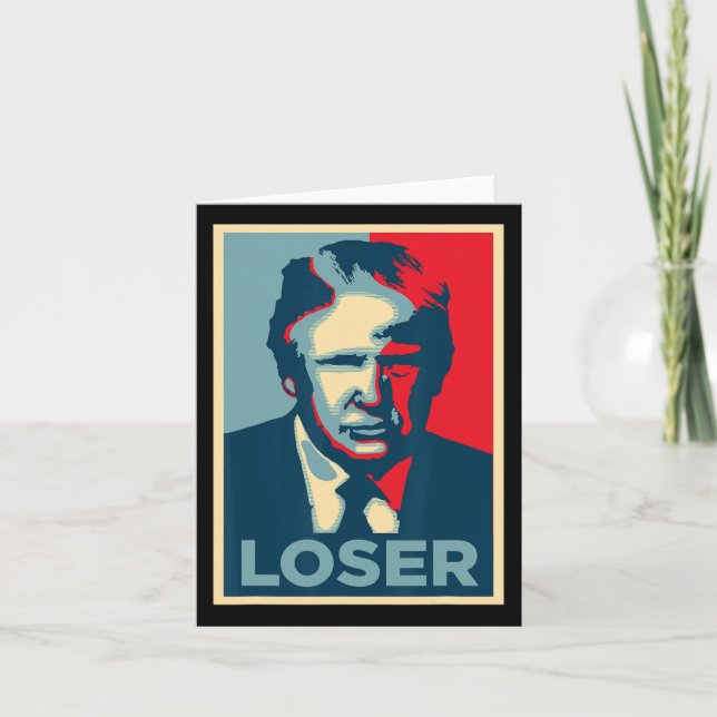 Carte Trump Obama espère perdre l'affiche (Devant)