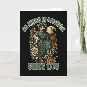 Carte Trump Pas Roi En Amérique Depuis 1776 Anti Statue 