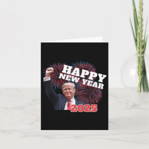 Carte Trump patriotique Bonne année 2025 Parti conservat