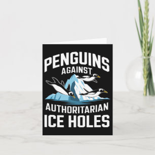 Carte Trump Penguins contre les trous de glace autoritai