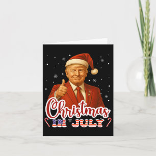 Carte Trump Père Noël Noël En Juillet Vacances D'Été
