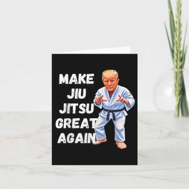 Carte Trump Rendre sa grandeur à Jiu-jitsu Bjj (Devant)