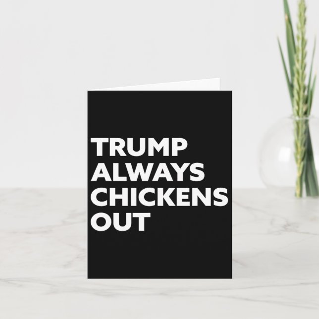 Carte Trump se débarrasse toujours des poulets - Taco 1 (Devant)