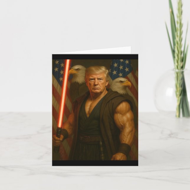 Carte Trump se réjouit du 4 mai à tous les Américains (Devant)