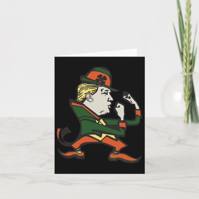 Carte Trump St. Paddy's Funny Trump Jour de la Saint Pat (Devant)