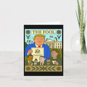Carte Trump Tarot Card L'idiot Impose Un Tarif Sur Pengu